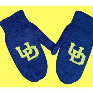 COLLEGIATE TRADITIONS University Of Delaware Mittens, Vintage, 100% Wool| XL